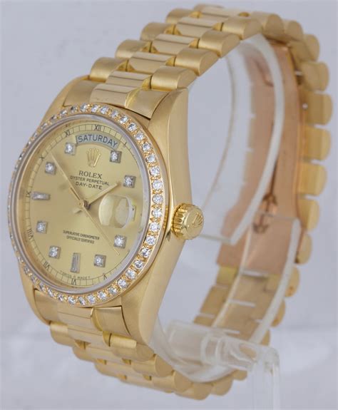 gold rolex day date watch|rolex gold day date 36mm.